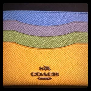 Authentic coach card holder